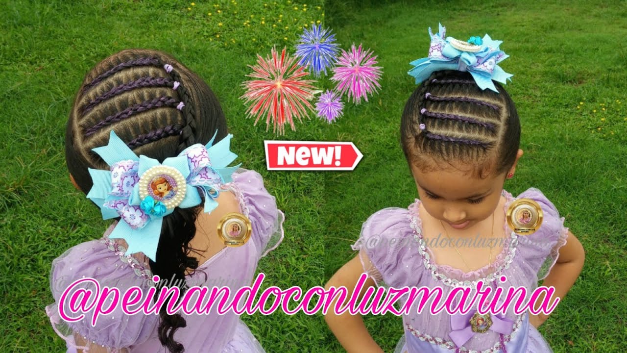 PEINADO PARA NIÑAS DE CABELLO CORTO PEINADO CON TRENZAS PRINCESA SOFIA