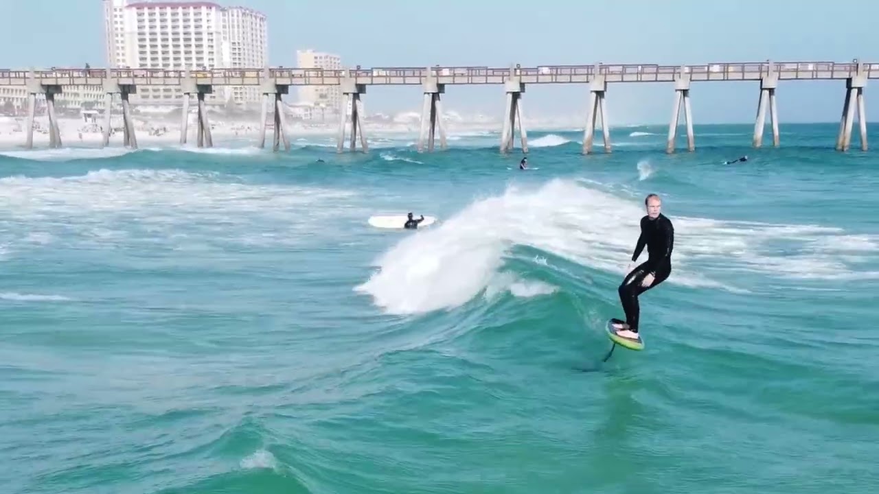 Foiling at Pensacola Bch