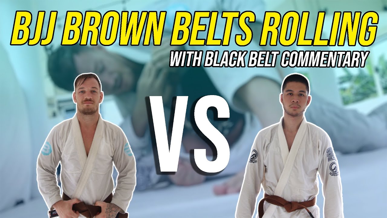 BJJ Brown Belts Rolling With Black Belt Commentary