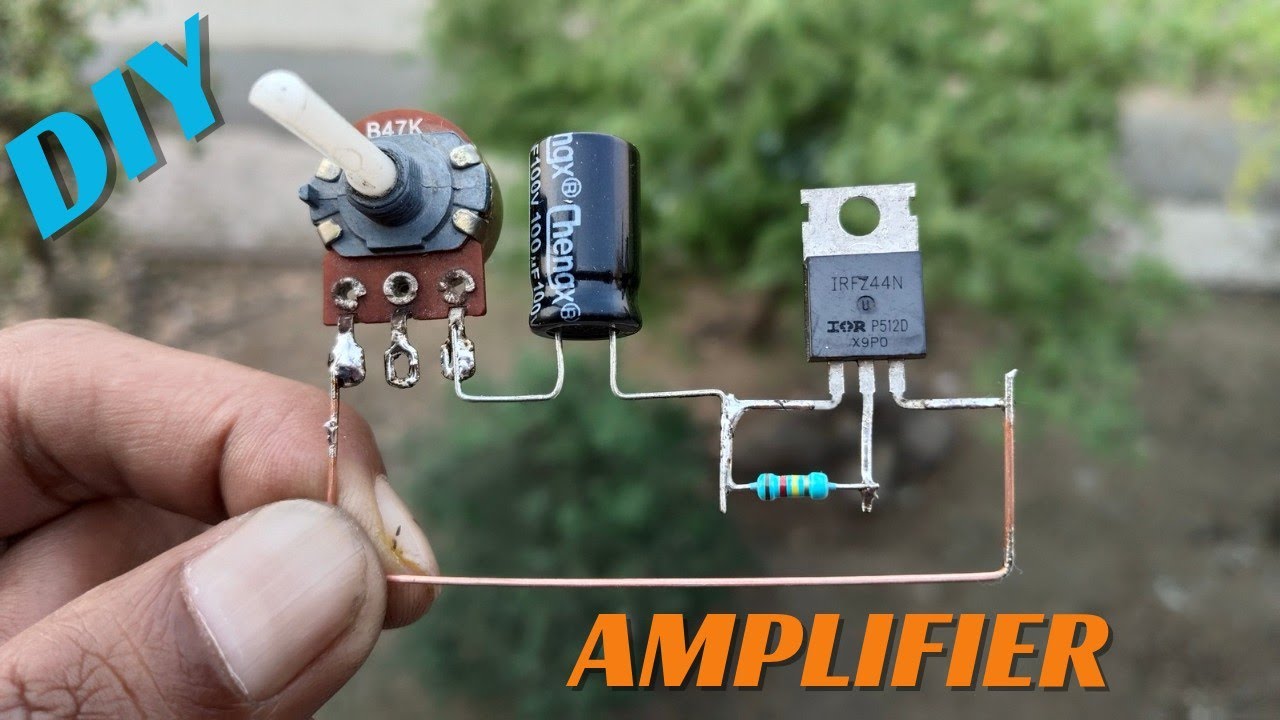 DIY AMPLIFIER USING IRFZ44N MOSFET
