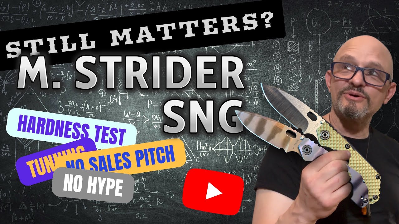 Best EDC: How to make M. Strider SNG knife work better. Plus Rockwell hardness test.