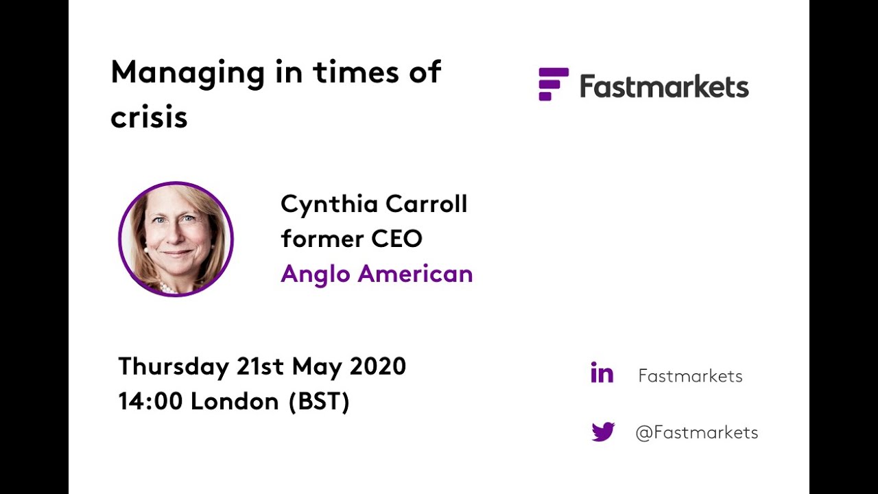 Managing in times of crisis: Exclusive Interview with Cynthia Carroll, former CEO of Anglo American