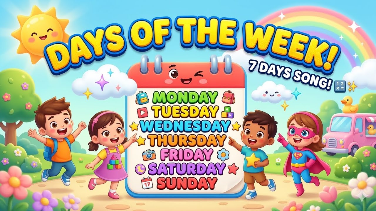 Days of the Week Song 🕺 | Monday to Sunday Disco 🎵 | Kids Learning Cartoon