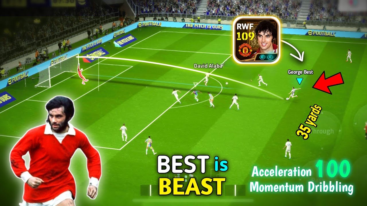 George Best ❌ BEAST ✅💀🔥 The Fifth Beatle 🥵🔥 George Best Big Time Card Review in eFootball26 Mobile 🔥
