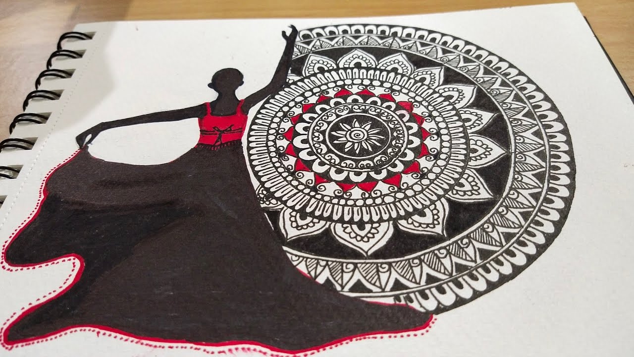 Mandala girl// Spread your wings