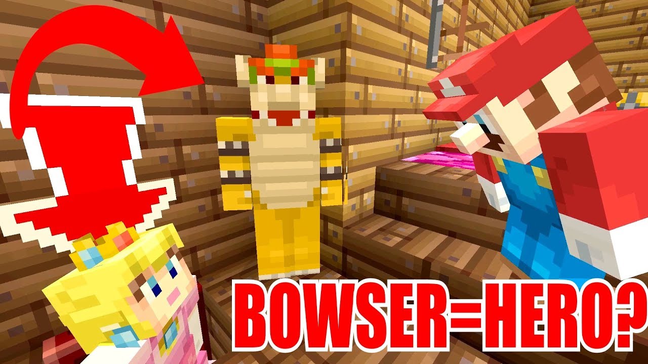 BOWSER SAVES PRINCESS PEACH!? *HERO?* | Super Mario Series | Minecraft [262]