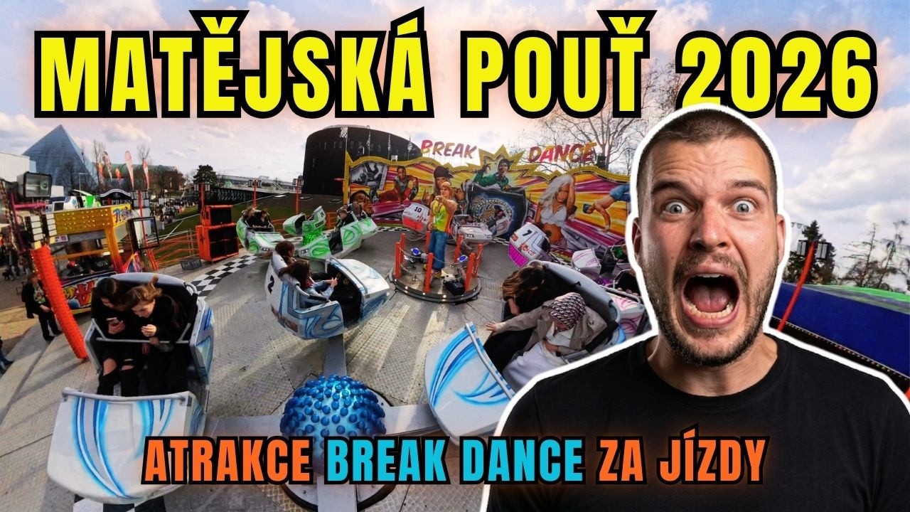 CZY TO NAJSZYBSZA PRZERWA NA MATĚJSK&Yacute;? | Atrakcja Break Dance Onride Matějsk&aacute; pouť 2026