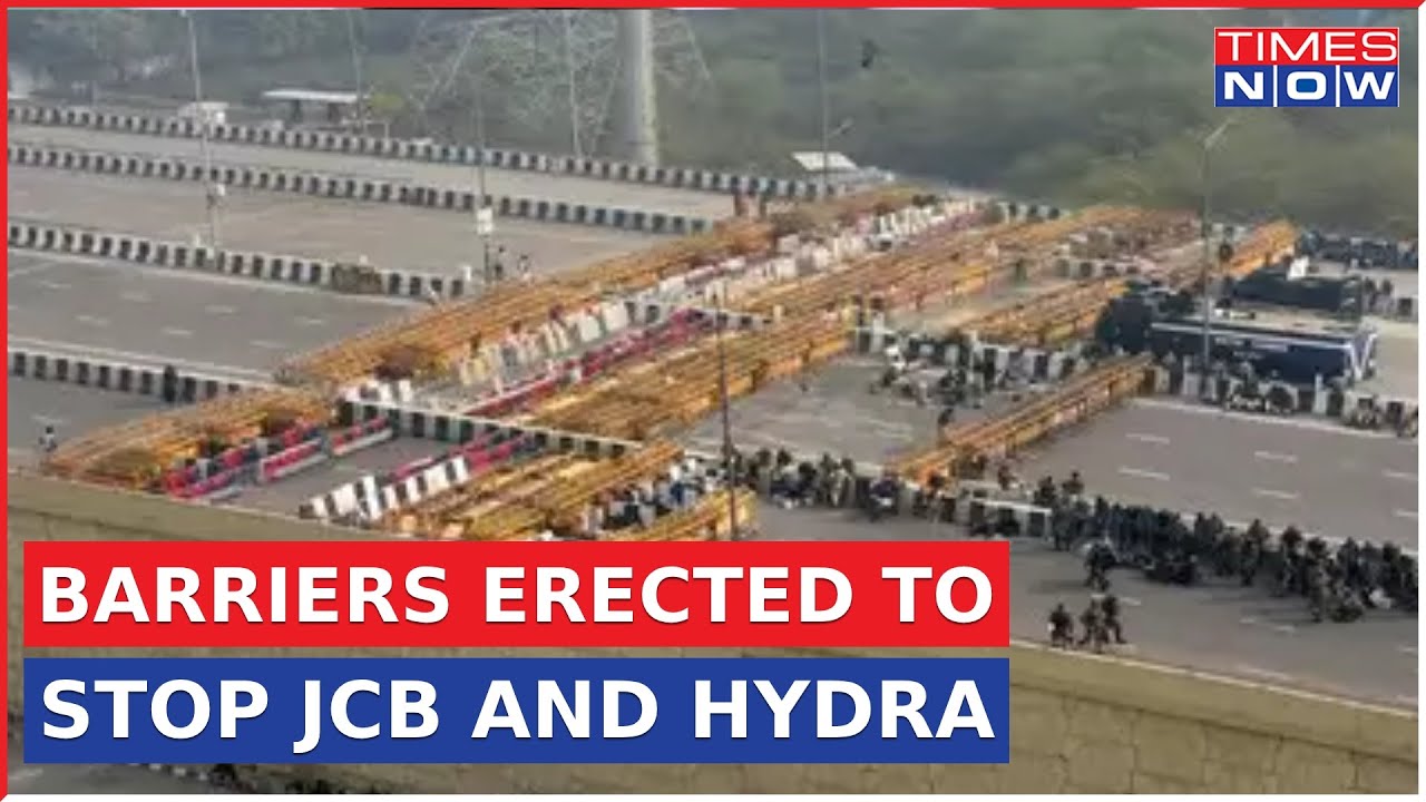Thousand Of Farmers Gathered At Ghazipur Border Equipped With Heavy Machinery, Watch Visuals