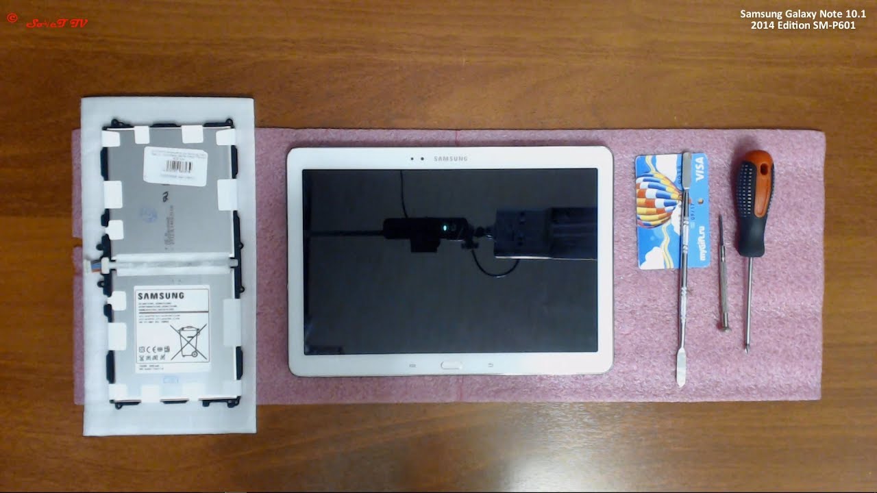 Samsung Galaxy Note 10.1 2014 Edition ( SM-P601 ) замена АКБ ( аккумуляторной батареи )