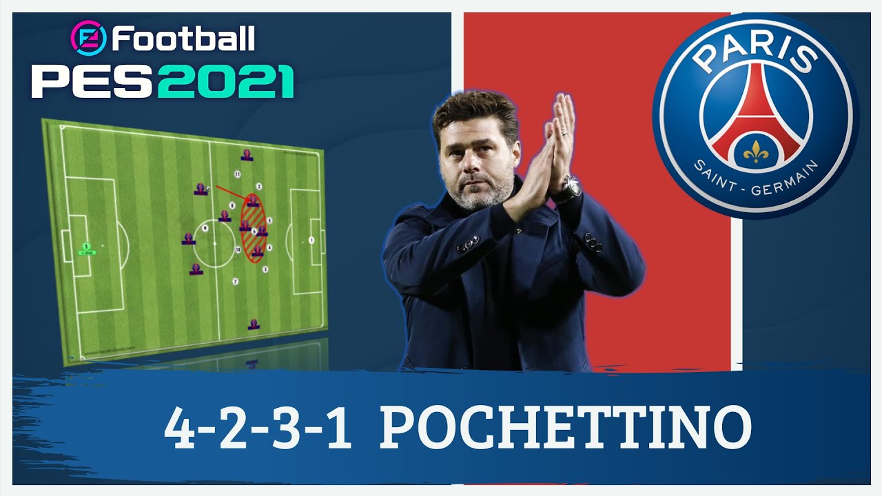 Mauricio Pochettino 4-2-3-1 PSG PES 2021 |Tácticas|