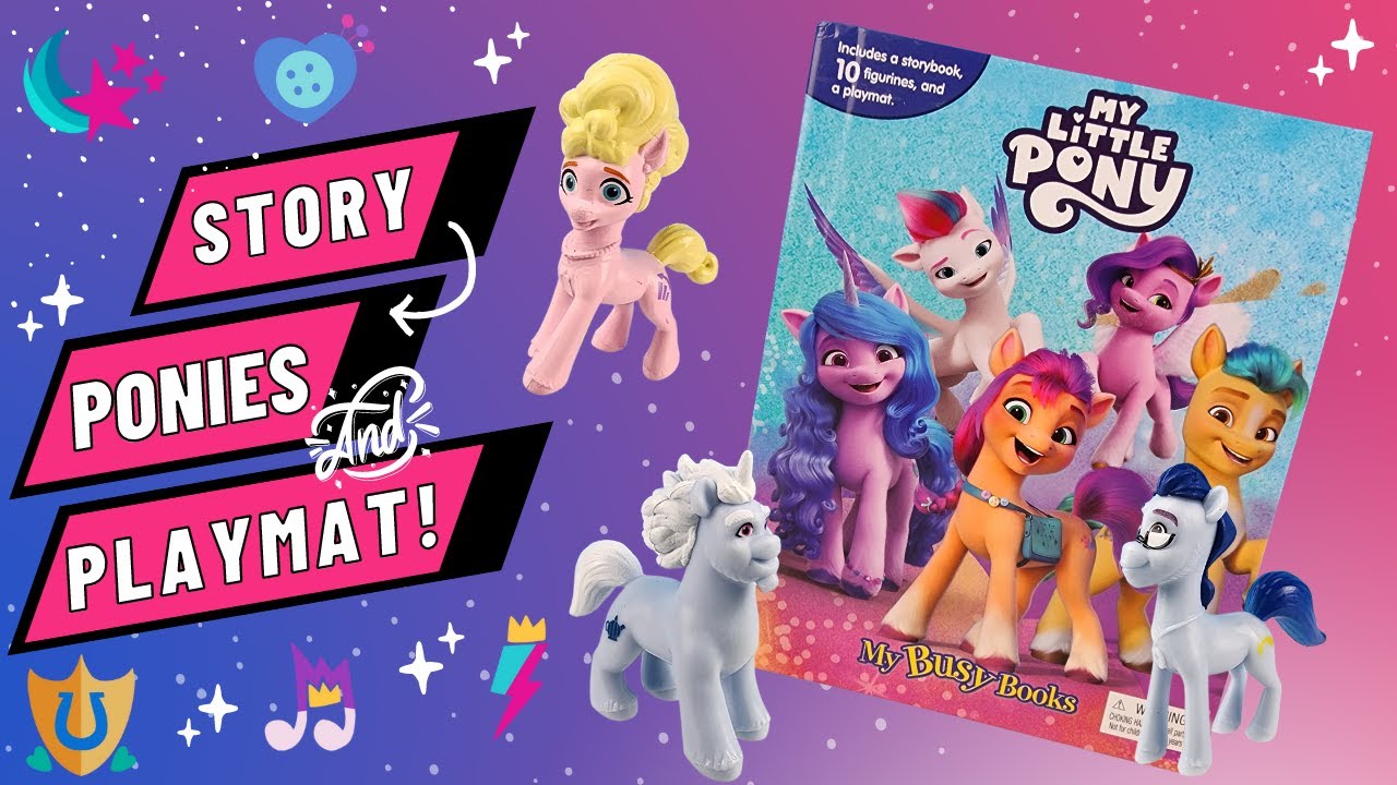 My Little Pony My Busy Books -10 Ponies and a Playmat Review!