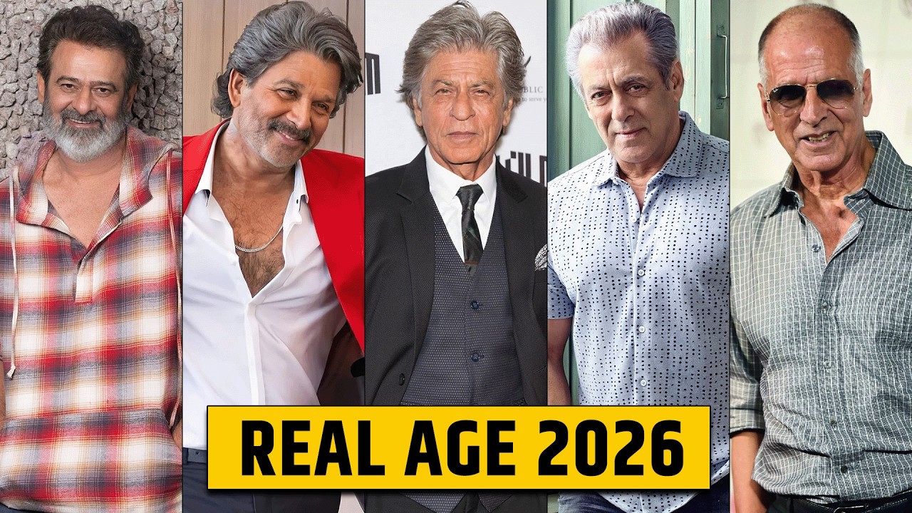 65 SHOCKING REAL AGE of Indian Actors | Bollywood + South Actors | All Actor Ages Revealed