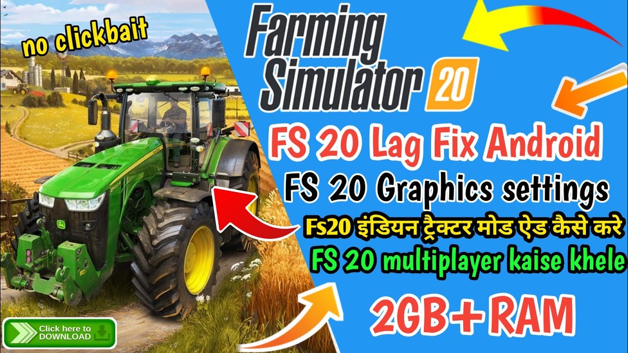 FS 20 lag fix android|fs 20 install problem|farming simulator 20 multiplayer|fs 20 settings hindi