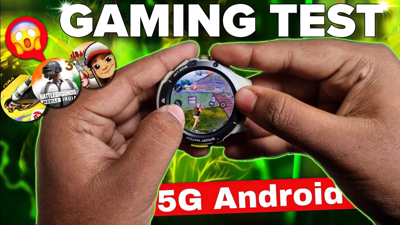 G15 PRO Smartwatch ⚡️Gaming Test 😲 || Played BGMI, Subway Surfers, 🔥 Round Dial Watch