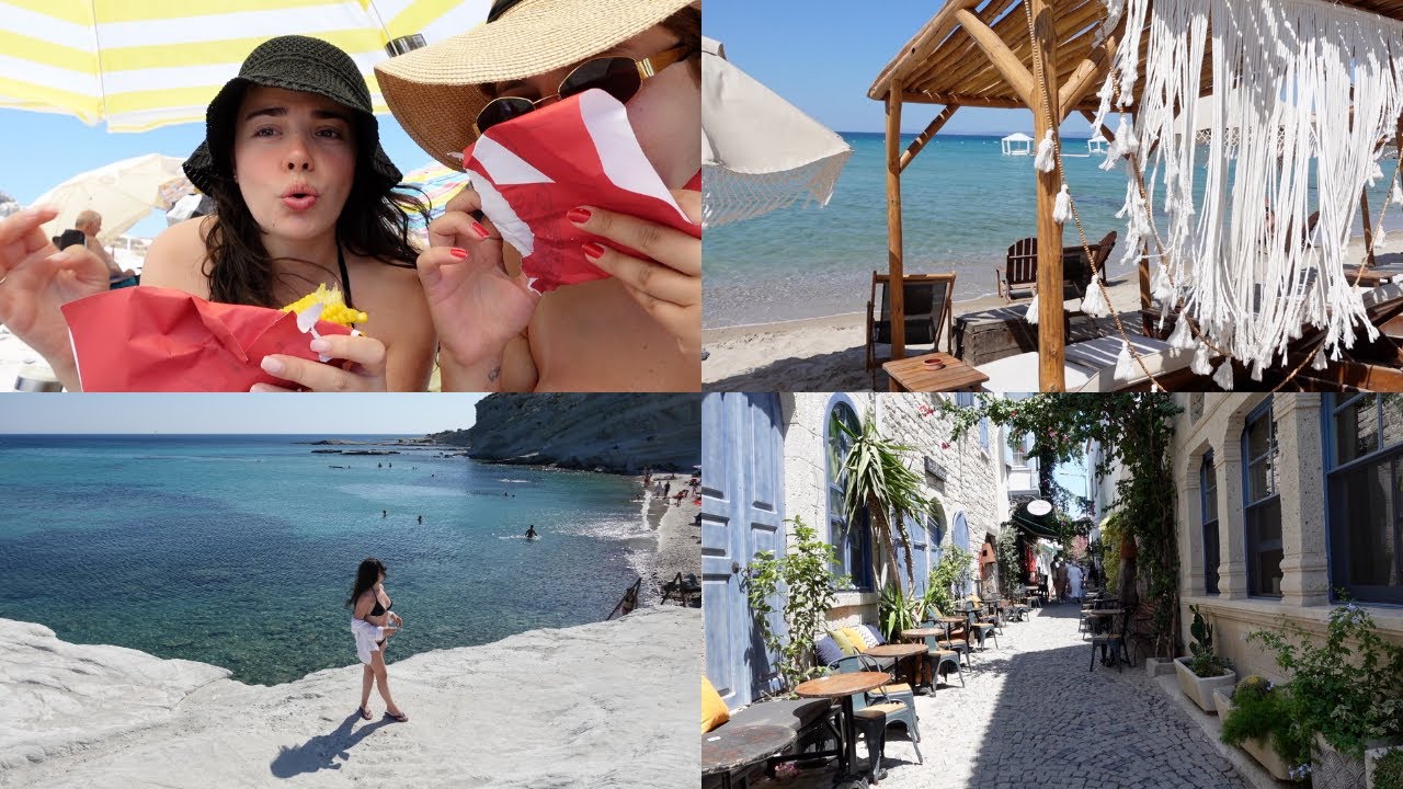 kız kıza ala&ccedil;atı ka&ccedil;amağımız 🍋 | &ccedil;eşme ılıca plajı, delikli koy, boheme beach ve dahası 