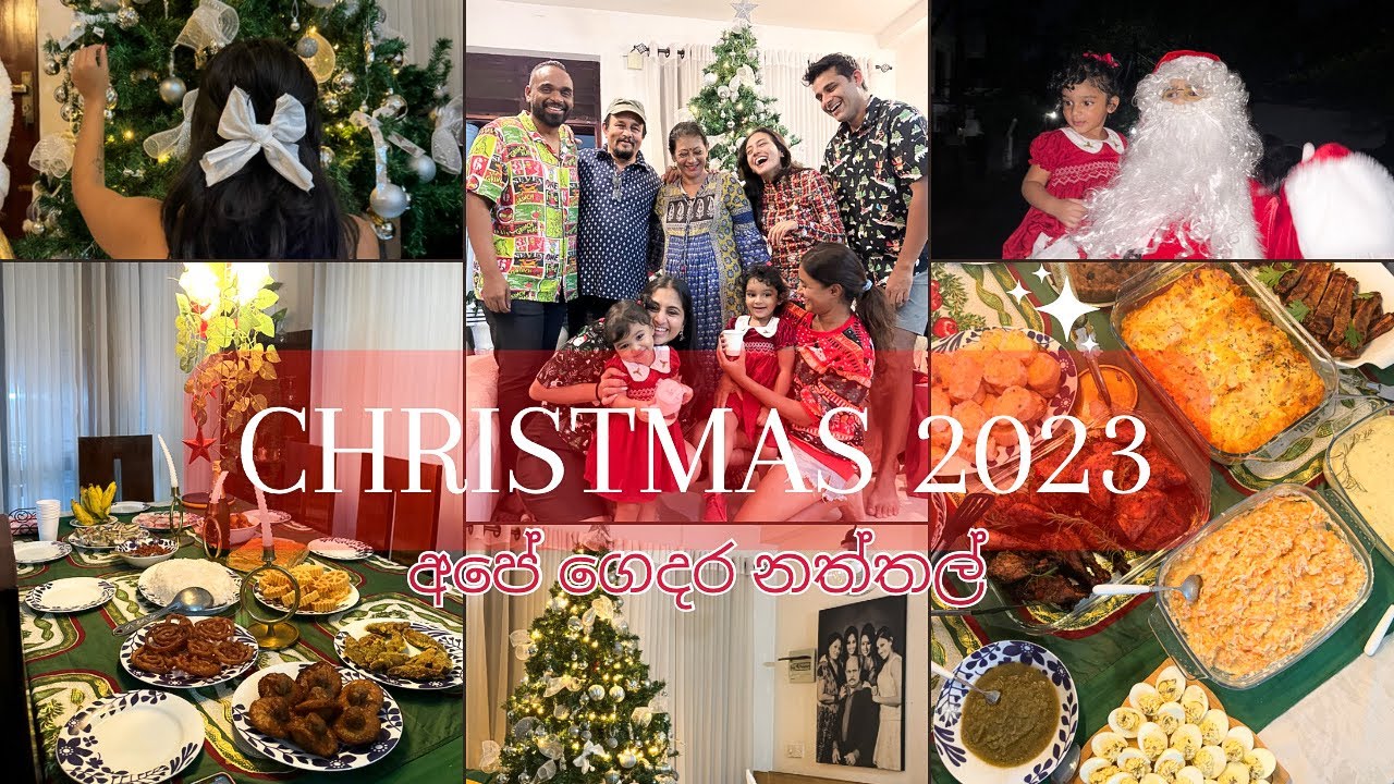 මේ සැරේ නත්තල්🎄SANTAත් ආවා | last vlog for 23’ | මං කෑම ජාති 7ක් හැදුවා | gift opening