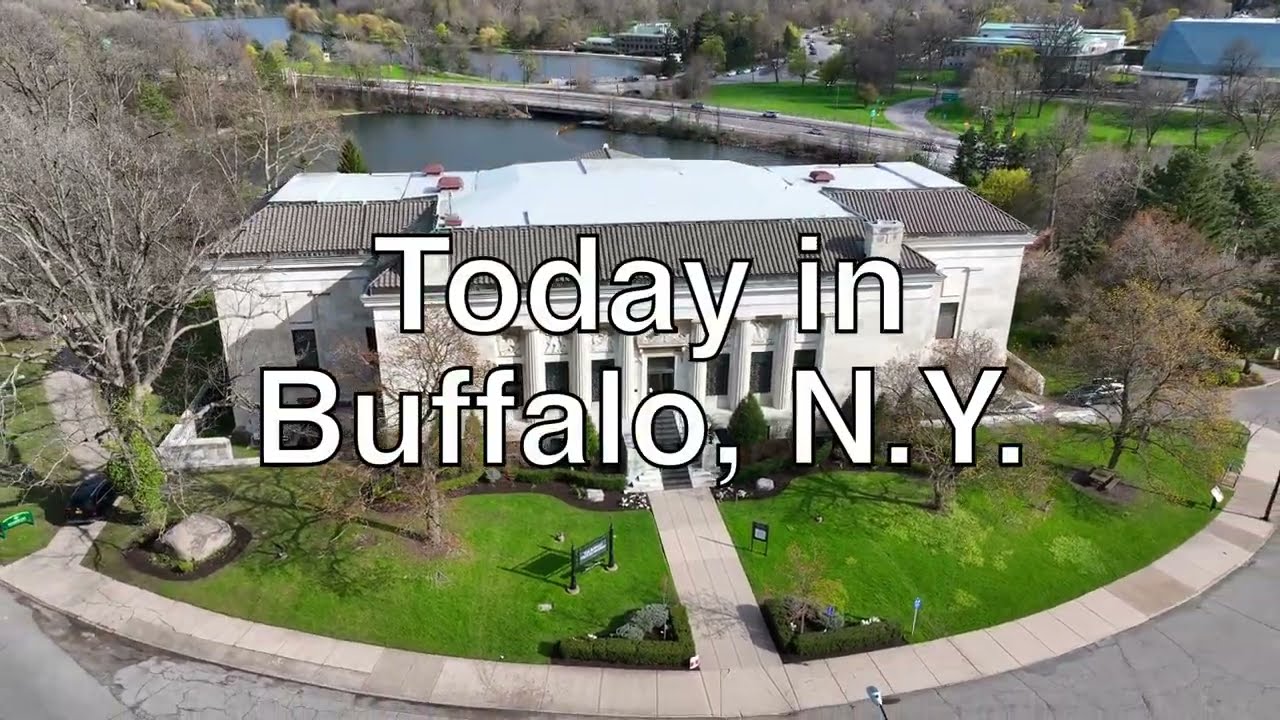 City of Buffalo from the History Museum on April 20, 2024 - Drone View