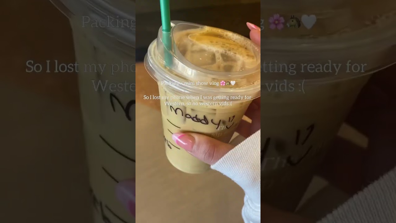 Hehe I promise I&rsquo;ll get better at show vlogs!! #equestrain #horse #show #starbucks