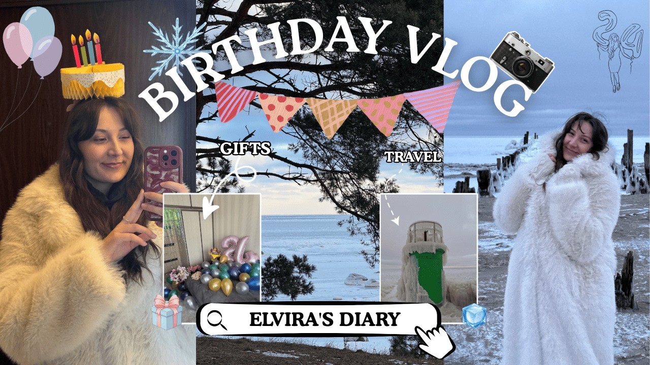 🥳Birthday Vlog/Мое день рождения🎉замерзшее море🧊подарки🎁квест🗺
