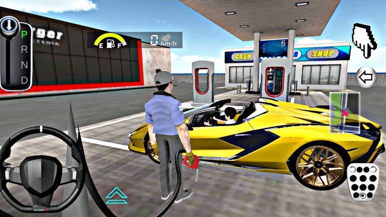 3D Driving Class Simulation -- USA Funny 3D Car Officer Refuel His Super Car Gas Crazy Gameplay