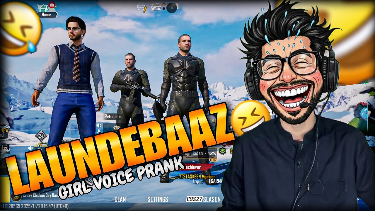 Ladka Bezaar Ho Gaya | Laundebaaz Ka Scene 🤣 | Girl Voice Prank | PUBG Mobile