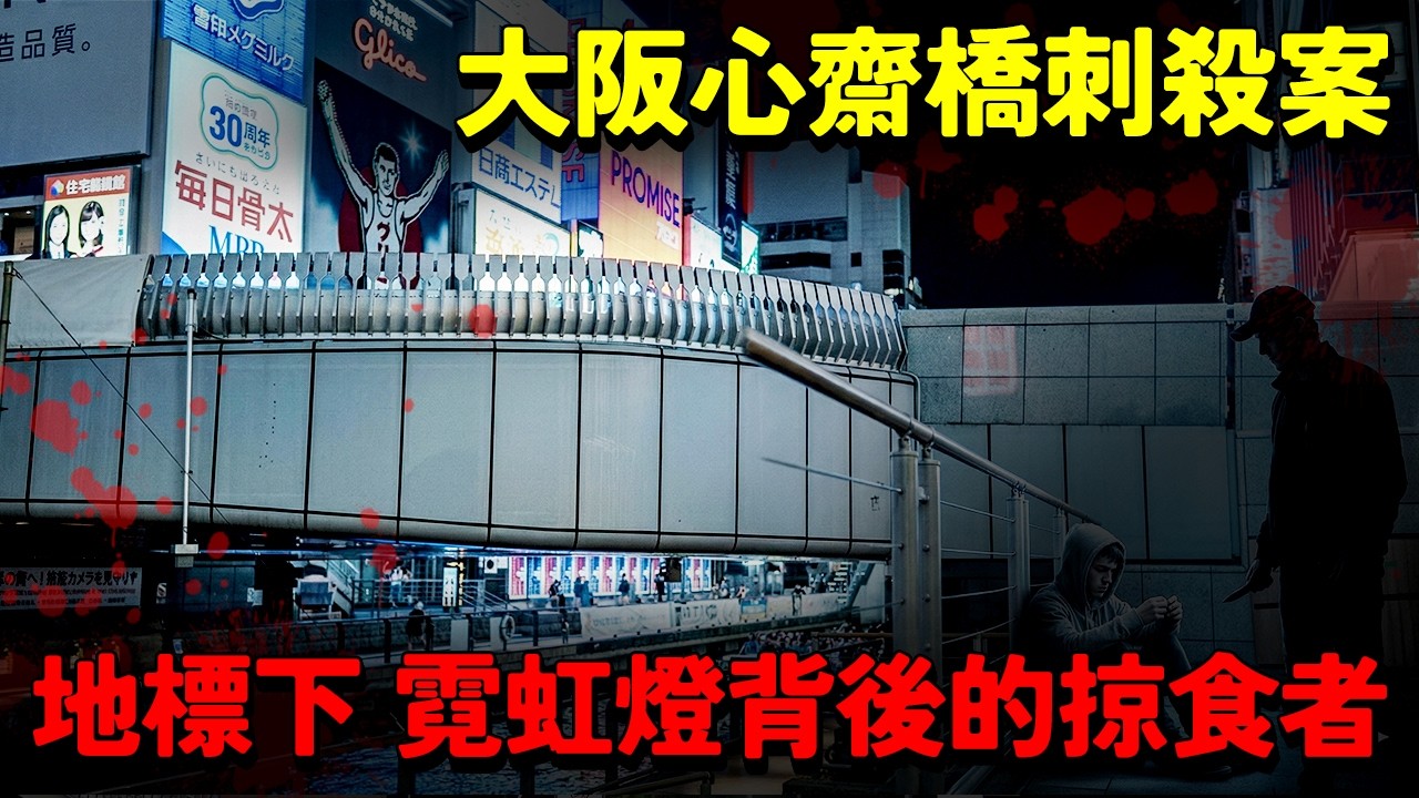 【大阪心齋橋刺殺案】地標下的平行時空！霓虹燈背後的掠食者！大阪「固力果下」三不管地帶...被流放的青春...