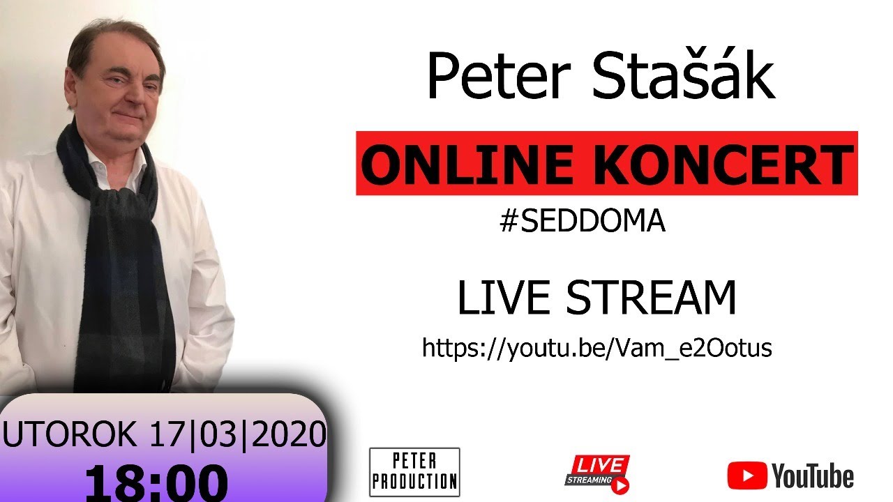 Peter Stašák LIVE STREAM - online KONCERT 