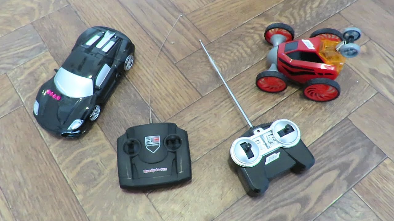 Two cheap RC toy cars from my Grandsons