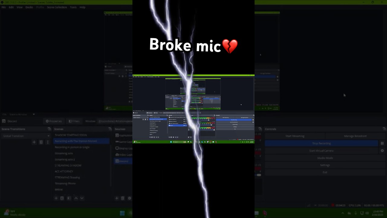 Broken Electrocution Microphone #funny #shorts