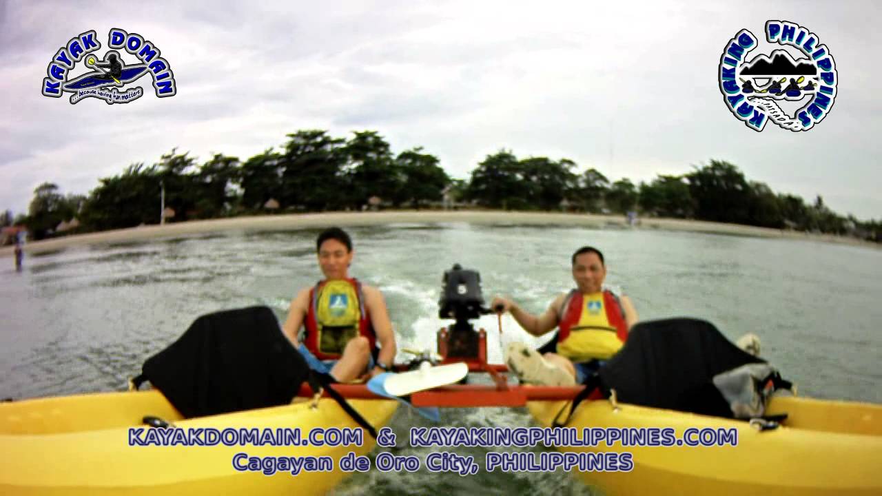 Squire Kayak Catamaran Motor version 1st test