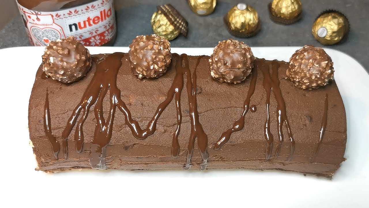 Легкий и вкусный рецепт бревна Nutella