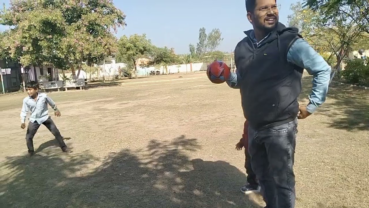 Playing in school 