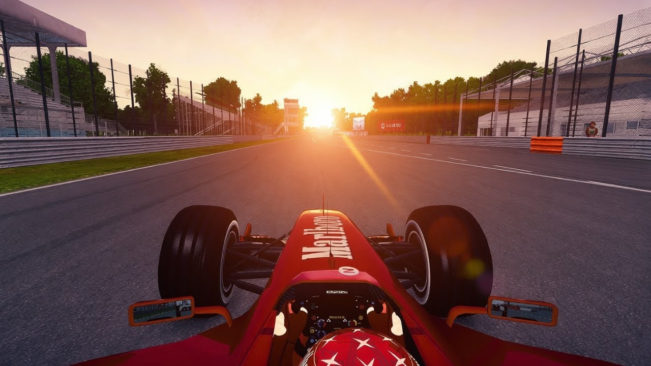 Michael Schumacher's Epic Charge through Monza -- F1 2013 (2005 mod) gameplay