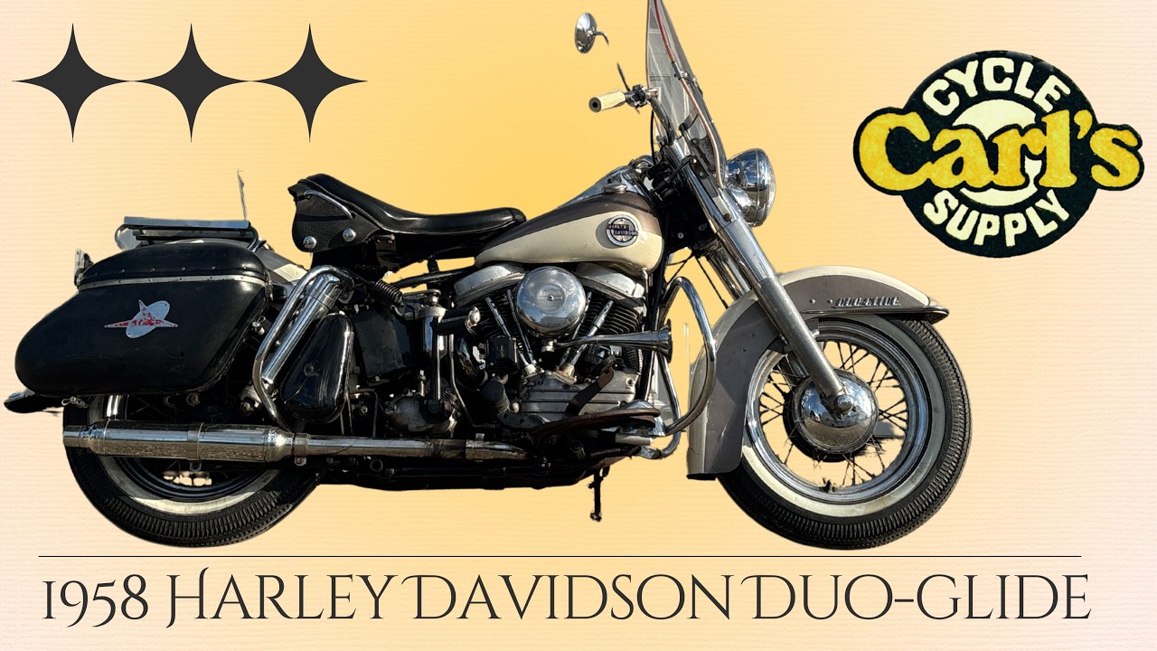 Original Paint 1958 Harley Davidson Duoglide   Overview and preservation