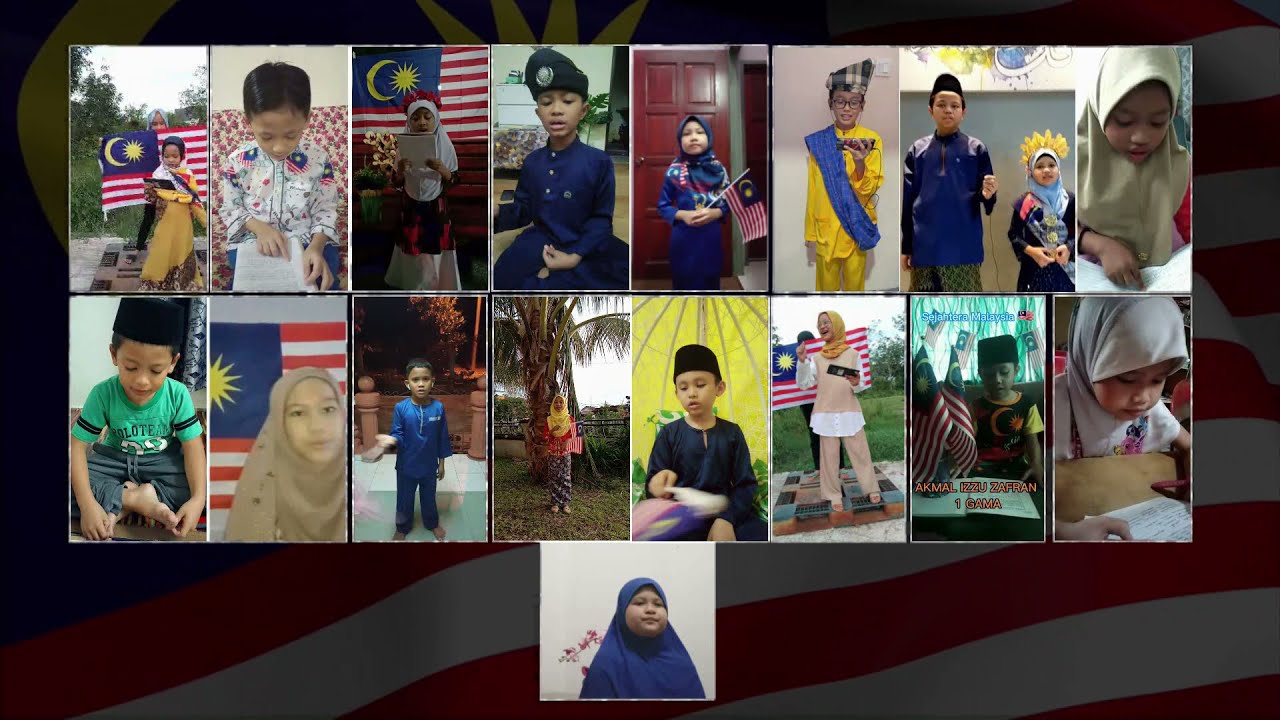 NYANYIAN LAGU SEJAHTERA MALAYSIA MURID-MURID SK SRI BUKIT PASIR