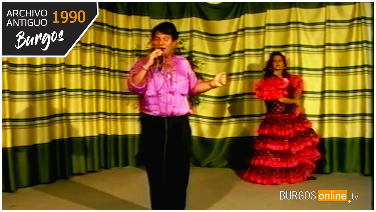FIESTAS BURGOS 1990 | Actuación flamenca en directo: copla y sevillanas - BurgosOnlineTV