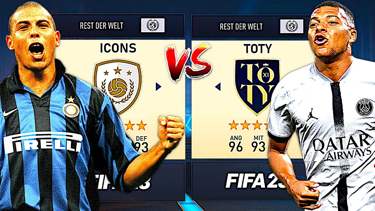 TEAM OF THE YEAR gegen ICONS !!! 🆚⚔️ FIFA 23 Karrieremodus Experiment
