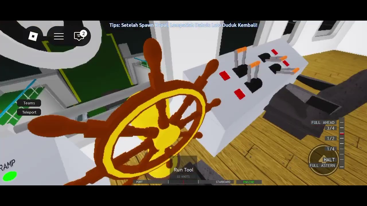 Aku main game kapal, hehe, gabut aja
