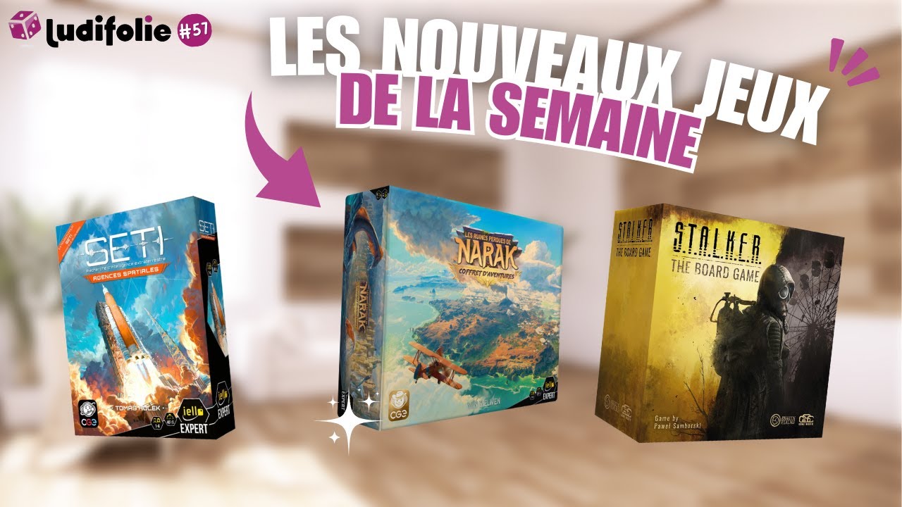 Les nouveaux jeux de la semaine (19/12/2025) - Ludifolie #57