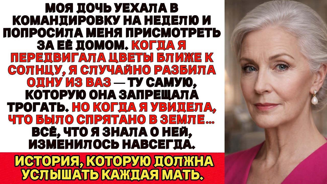 Я разбила цветочную вазу своей дочери — и то, что нашла в земле, изменило всё, что я о ней знала…
