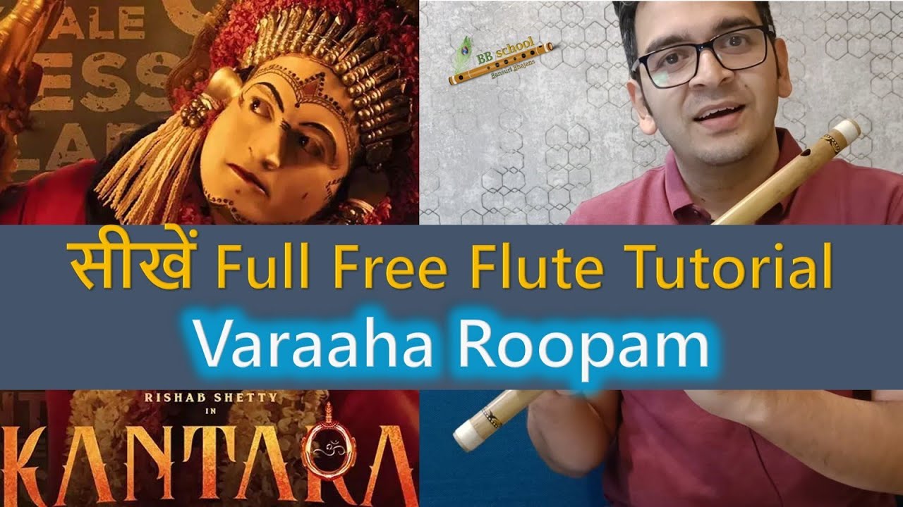 #kantara Varaha Roopam Complete Flute Tutorial #rishabshetty Full Notations (2023)