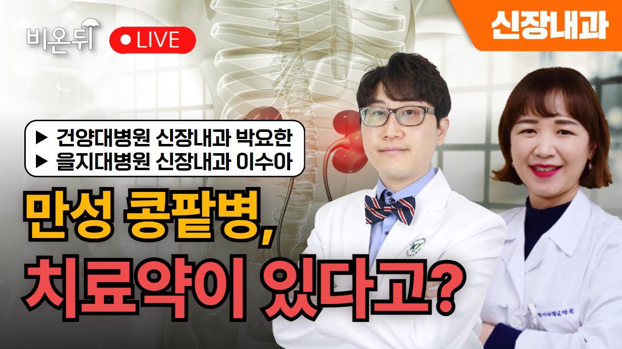 [대한신장학회] 만성 콩팥병, 치료약이 있다고? / 건양대병원 신장내과 박요한, 을지대병원 신장내과 이수아