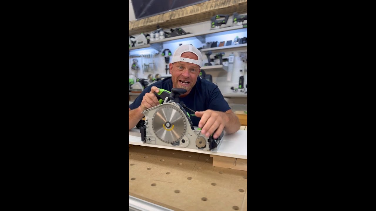 Introducing the game-changer: TSV 60 Track Saw with Scoring Blade!