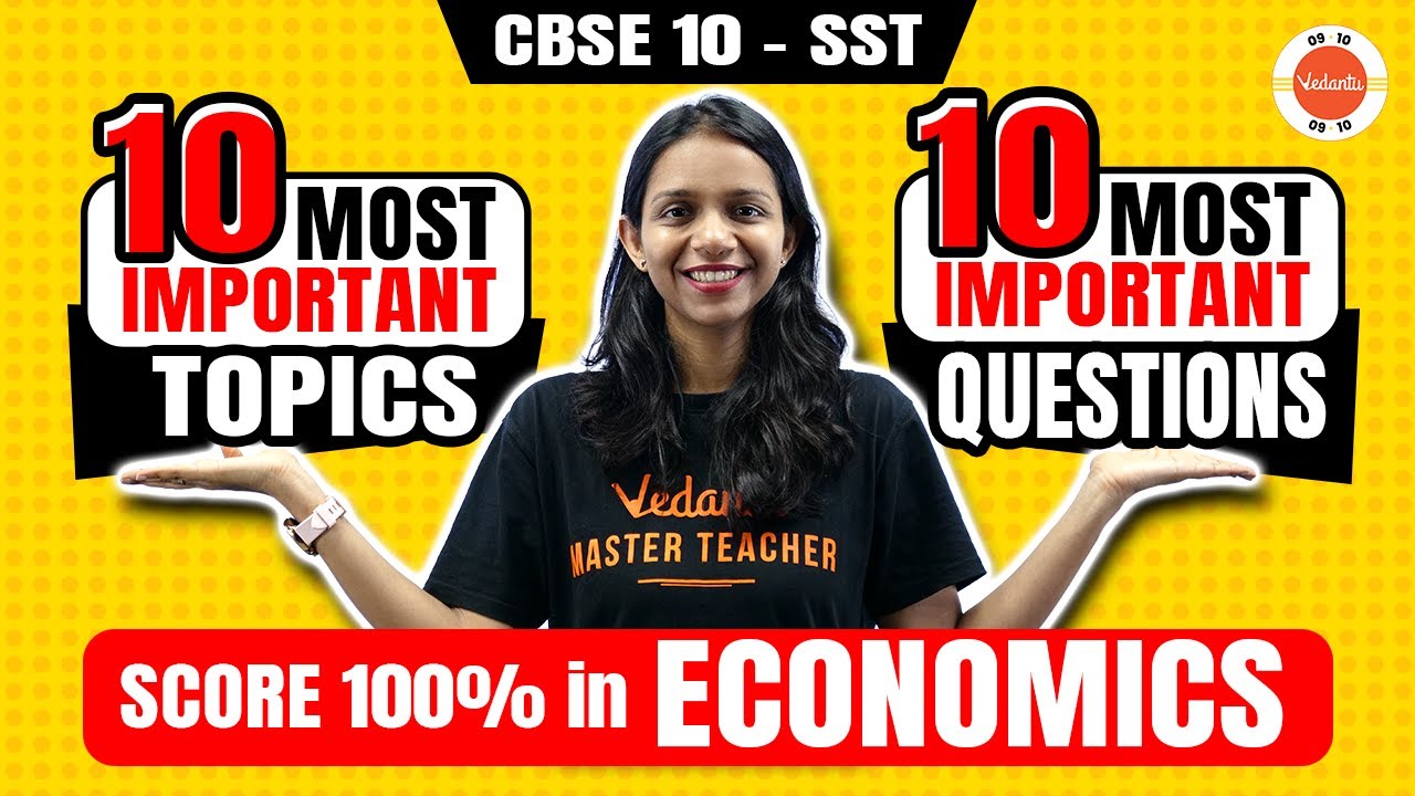 10 Most Important Questions and Topics from Class 10 Economics | CBSE Board Exam 2024