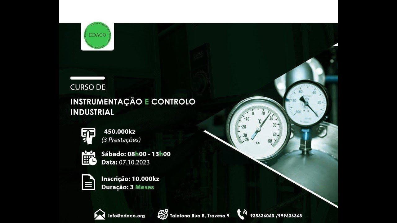 SEJA UM GRANDE TÉCNICO DE INSTRUMENTAÇÃO E CONTROLO DE PROCESSOS INDUSTRIAIS
