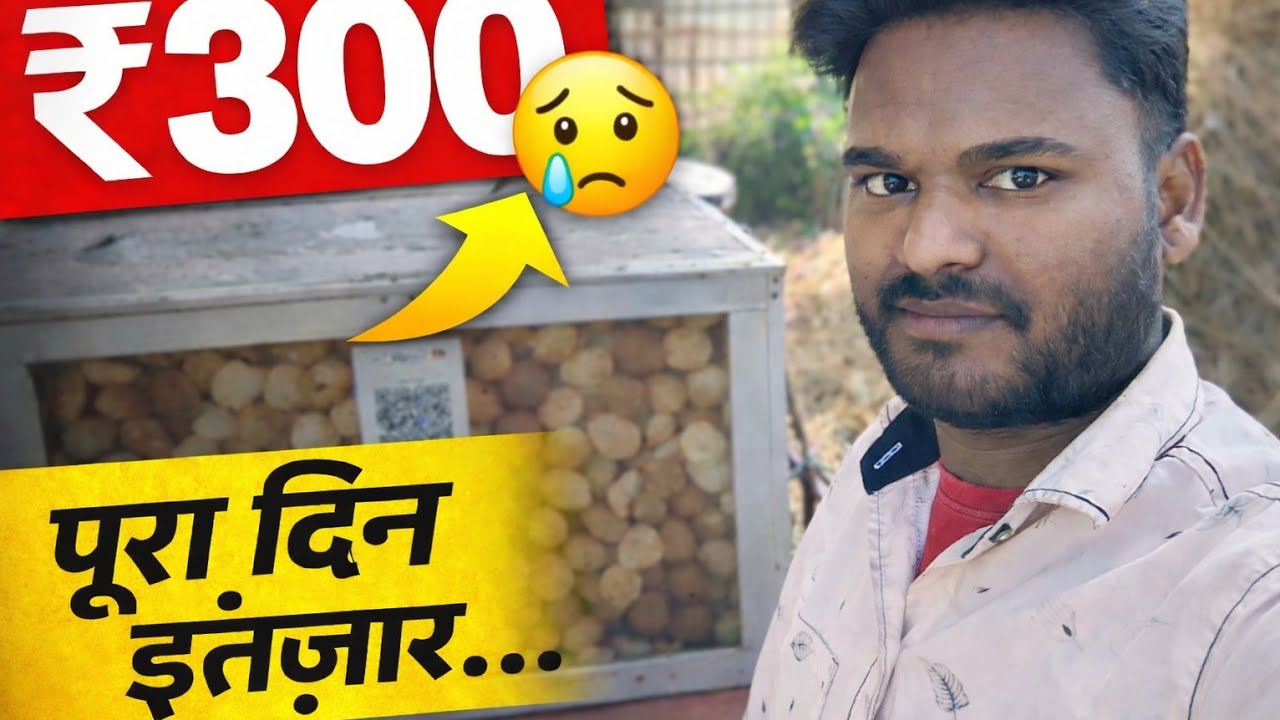 पूरा दिन बैठा रहा… कमाई सिर्फ ₹300 😢 | Panipuri Wala Vlog