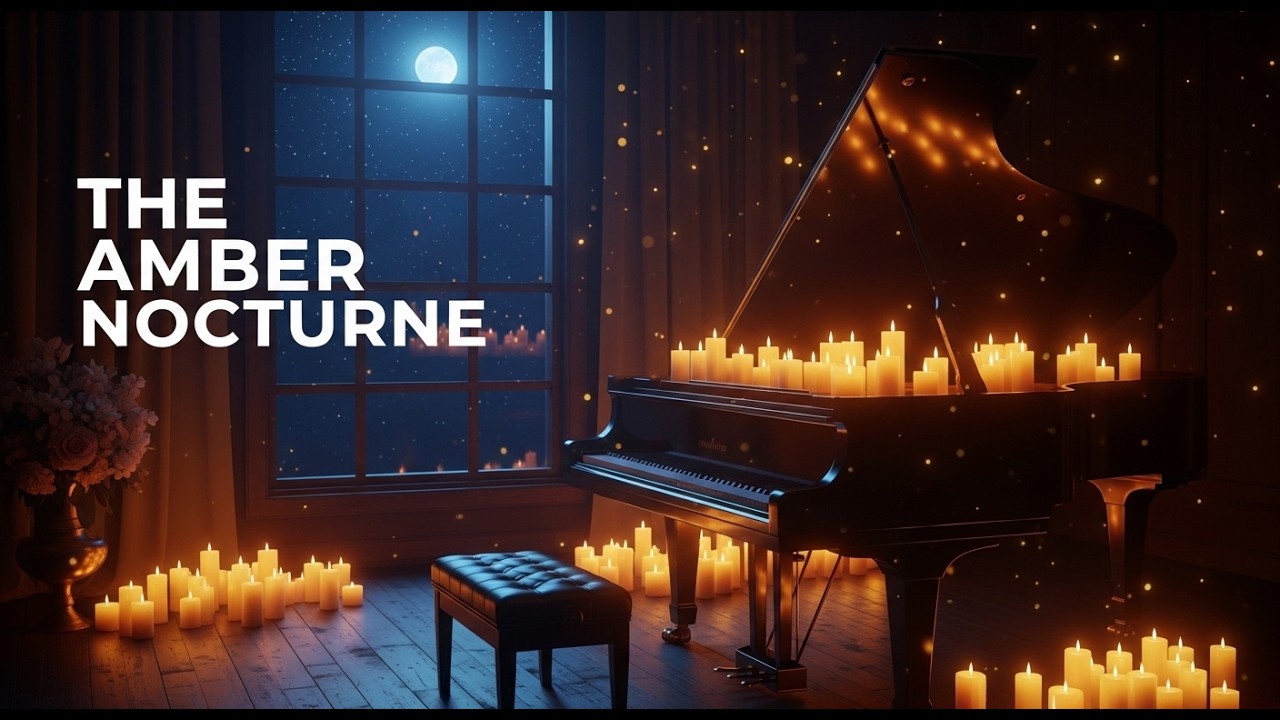 The Amber Nocturne(lyrics)The Piano That Whispered an Amber Melody at Midnight