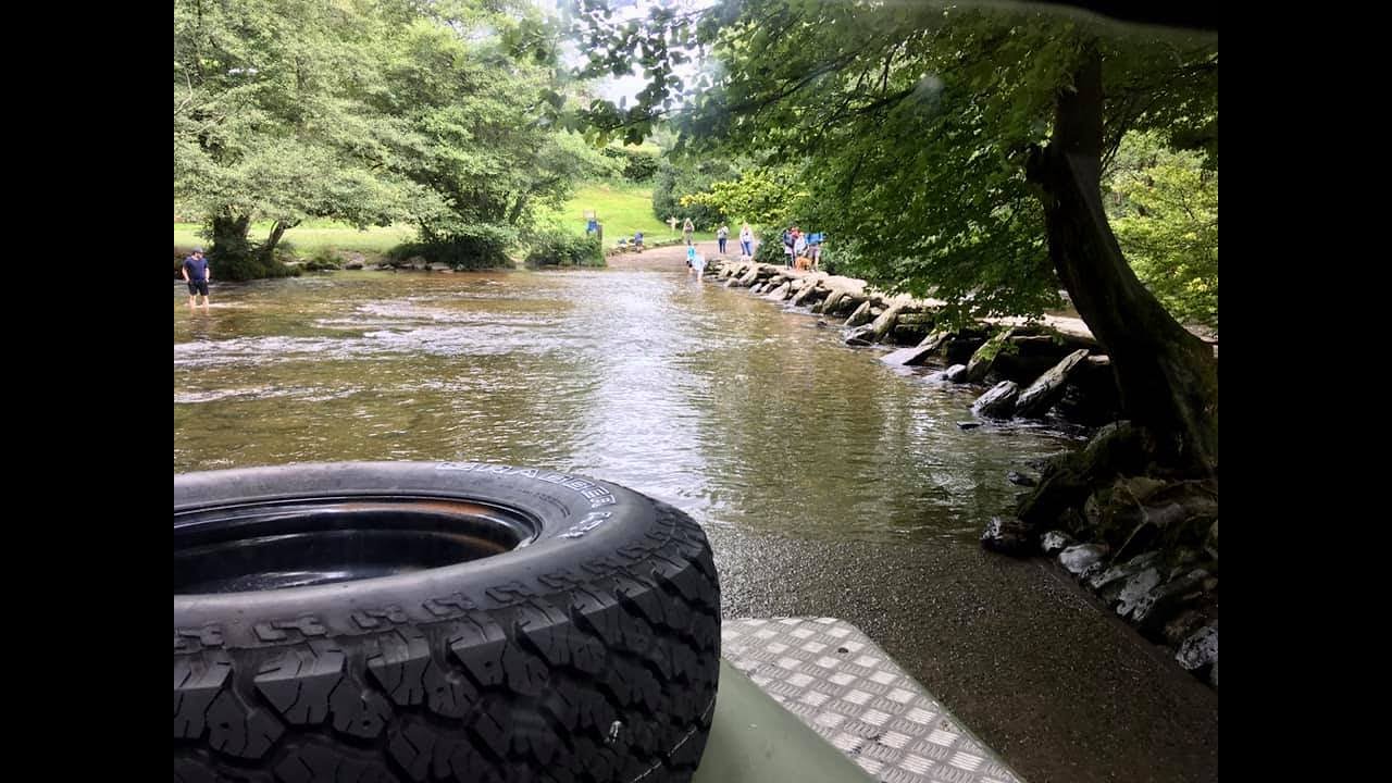 WRD Visits the Tarr Steps - Fording the River Barle