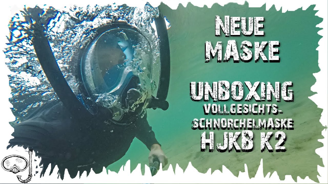 Vollgesichtsmaske mit 2 Schnorcheln - Unboxing HJKB K2 Tauchmaske