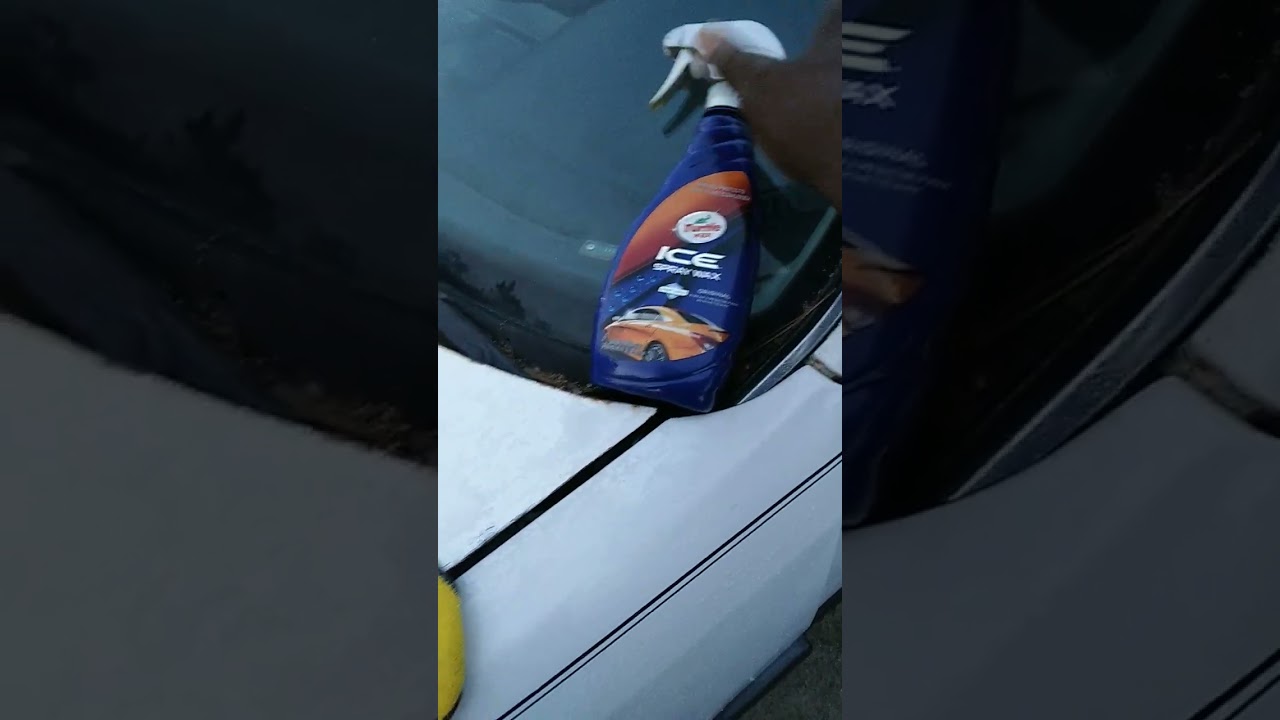 turtle 🐢wax ice spray wax one of the best for white paint